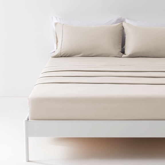 Sonive Bed Sheet Sets, Ultra Soft Breathable Luxury 4 Piece (Beige, Queen)