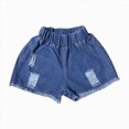 thumbnail image 4 of NIEWTR Kids Summer Clothes Girls Active Shorts with Pockets High Waist Running Biker Yoga Gym Sport Bottoms 0-24Monthes 2T 3T 4T 5T 6T(A-Blue,6-7 Years), 4 of 4