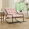 thumbnail image 2 of Jopath Outdoor Rocking Chair with Soft Thick Cushion,Comfy Cushion for Living Room Bedroom Reading Room Pink, 2 of 3