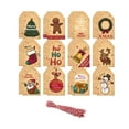 thumbnail image 2 of Christmas Tags Tree Hanging Ornament Gift Tags for Holiday Party Celebration Khaki, 2 of 8
