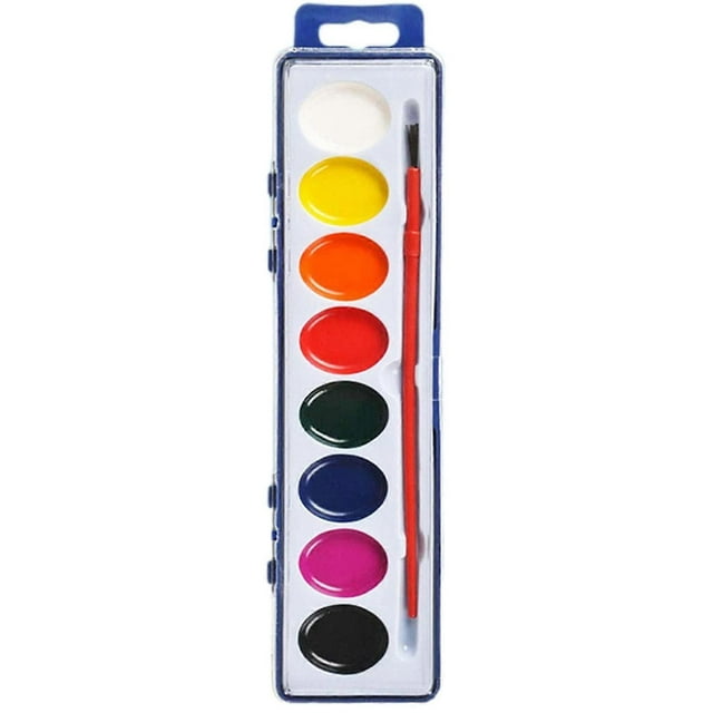 Watercolor 8 Bright Colors Paint Set Safe Vibrant Colors Powder Paints for Home School