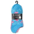 thumbnail image 3 of Women's No Show Socks - K Bell - Palm Beach 6 Pair Pack Blue Danube, 3 of 4