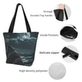 thumbnail image 4 of Disketp Moonlit Night Sky Shark Bolsa de Hombro Casual para Mujer, Bolso Cruzado para Compras, Viajes y Uso Diario, 4 of 6
