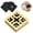 Yellow-4 Pad, variant on Cat Nail File Box with 3 Sandpaper Pads & 4 Bell Balls, Sturdy Wood Self-Grooming Scratcher for Treat-Motivated Cats, Interactive Cat Scratch Puzzle Enrichment Box with Silicone Security Rings