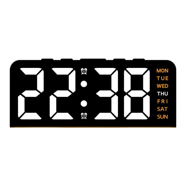 Tong Big Digital Clock With Large Display And Easy Read LED For Home Bedroom Timer Wall Timepiece