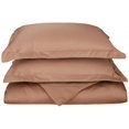 thumbnail image 1 of Ensemble de Housse de Couette en Satin de 600 Fils Riche en Coton Simple-Taupe, 1 of 1
