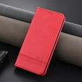 thumbnail image 4 of Decase Premium Leather Wallet Case for Samsung Galaxy S25 Ultra,with 3 Card Slots, Cash Pocket, Magnetic Closure, Slim & Stylish Folio Case, PU+TPU Shockproof Durable Protective Phone Case,Red, 4 of 9