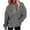Grey, variant on Women's Star Print Drawstring Hooded Sweatshirt with Pocket, Lightweight Oversized Long Sleeve Pullover Top, Casual Streetwear Fall Winter Comfort Wear, Aesthetic Soft Fleece Loungewear Grey L