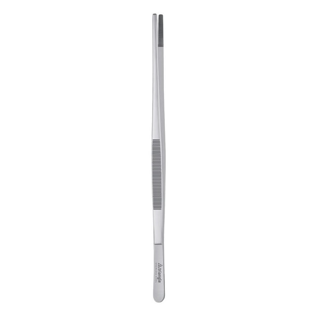 Pinzas triangulares para barbacoa, acero inoxidable, 30 cm