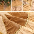 thumbnail image 6 of Valery Madelyn 48" Christmas Tree Skirt, Luxury Sparking Gold Christmas Tree Skirt for Holiday Party Christmas Tree Decor, 6 of 7