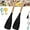 2Pcs*Black, variant on Cedar and Ash Spoon, Multifunction Spatula Cooking Spoon, Cooking Spoon for Nonstick Cookwares, 2-in-1 Long Wood Head Matte Silicone Scoop Salad Spoons for Cooking Heat Resistant Utensils Kitchen