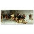thumbnail image 2 of Trademark Fine Art "Snowballing 1865" Canvas Art by John Morgan, 14x32, 2 of 3