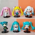 thumbnail image 2 of 9-10 cm 20 estilo Q-versión Hatsune Miku Rin Ren Kaito Anime figura de acción 3D PVC modelo Cosplay accesorios lindo regalo encantador, 2 of 4