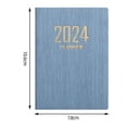 thumbnail image 3 of YAOMOBB Writing Notebook Faux Leather Hardcover English Planner 180 Pages Ink Proof Mini Journal Diary A7 2024 Student Pocket Notebook Supplies, 3 of 7