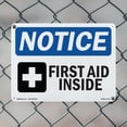 thumbnail image 4 of First Aid Inside OSHA Notice Aluminum Sign 14 Inch x 10 Inch - 10 Pack, 4 of 8
