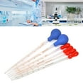 5 Pieces Glass Pipette Dropper Liquid Pipettes Glass Scale Graduated 