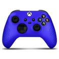 thumbnail image 2 of Controller Cover Skin Case + 8 Thumb Grips Set (Blue) Compatible with Microsoft Xbox Series S / X - Soft Studded Anti-slip Silicone Gel & Rubber Stick Caps Accessories for Video Games Gamepad, 2 of 3