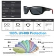 thumbnail image 6 of PUKCLAR Polarized Sports Sunglasses for Men Women Driving Sunglasses Cycling Running Fishing Golf Goggles Unbreakable Frame, 6 of 11
