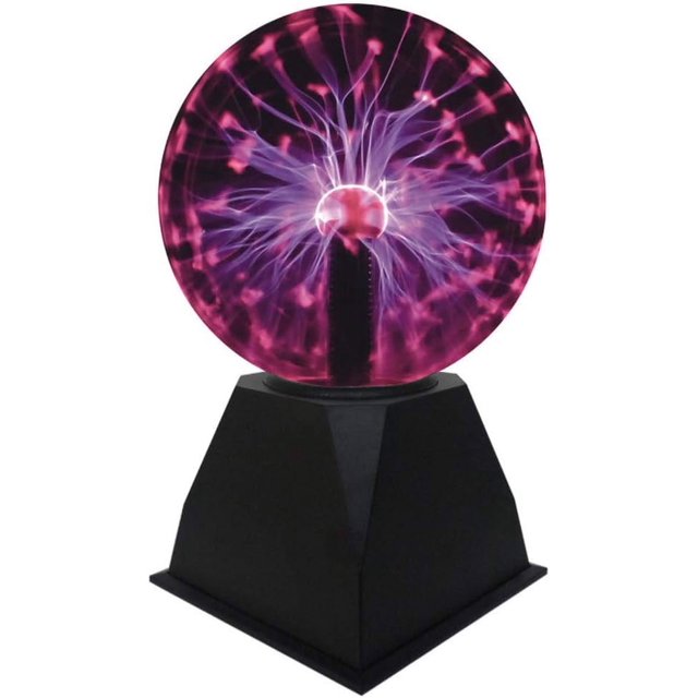 5 Inch Red Magic Plasma Lamp, Touch Sensitive Electric Light Show For Decorative Living Spaces, Science Gift With Interactive Play Features