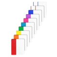 thumbnail image 1 of Writable Index Tabs for Notebooks, Practical Markers for Students and Professionals, 1 of 5