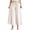 Khaki, variant on Lixiuxyad Cargo Pants for Women Women Solid Casual Pocket Wide Leg Pants Elastic Waist Belt Loose Pants Cropped Pants Green