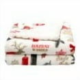 thumbnail image 5 of Great Bay Home Velvet Plush Fleece Reversible Sherpa Warm and Cozy Holiday Throw  (50" x 60" Throw), 5 of 5