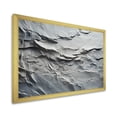 thumbnail image 2 of Designart "Stone River Grey and White Serenity IV" Fractal Framed Wall Art Decor - Modern White Abstract Entryway Framed Wall Art Print, 2 of 6