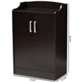 thumbnail image 6 of Bowery Hill Contemporary Shoe Cabinet in Wenge Brown, 6 of 6