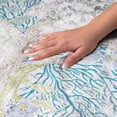 thumbnail image 3 of Addison Rugs Dream Shag Premium Machine Washable Transitional Coral Aqua Runner Rug, 2'3" x 7'6", 3 of 8