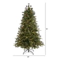 thumbnail image 3 of Nearly Natural Clear Prelit 250 LED Snowed Tipped Mixed Pine Artificial Christmas Tree, 6', 3 of 8