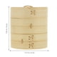 thumbnail image 4 of ColoMX 1 Set de vapor de bambú Cesta de utensilios de cocina Dim Sum Barming Food Steamer con tapa, 4 of 8