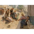 thumbnail image 2 of Fletcher Charles Ransom 18x14 Gold Ornate Wood Frame and Double Matted Museum Art Print Titled - Country Life in America, Cream of Wheat Ad Illustration (1906), 2 of 4