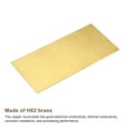 thumbnail image 4 of Uxcell Brass Sheet, 1 x H62 Metal Sheets Plates 8" Length x 4" Width x 0.02" Thickness, 4 of 5