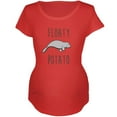 thumbnail image 1 of Floaty Potato Manatee Maternity Soft T Shirt Red LG, 1 of 1