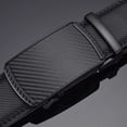 thumbnail image 3 of Mens Genuine Leather Ratchet Belts Adjustable Automatic Buckle Size 32 36 38 40, 3 of 6
