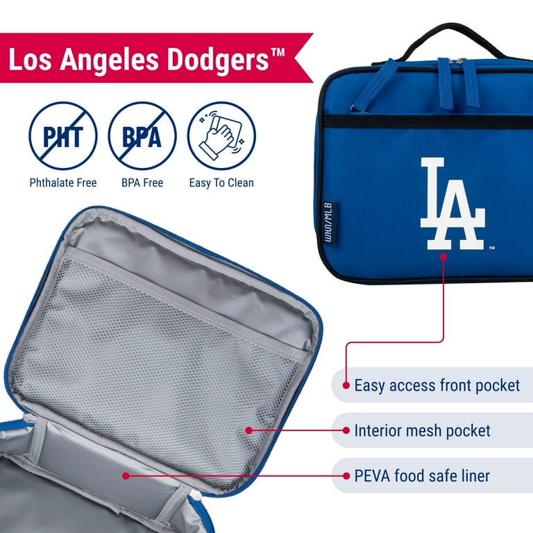 Wildkin Los Angeles Dodgers MLB Insulated Lunch Box with Mesh