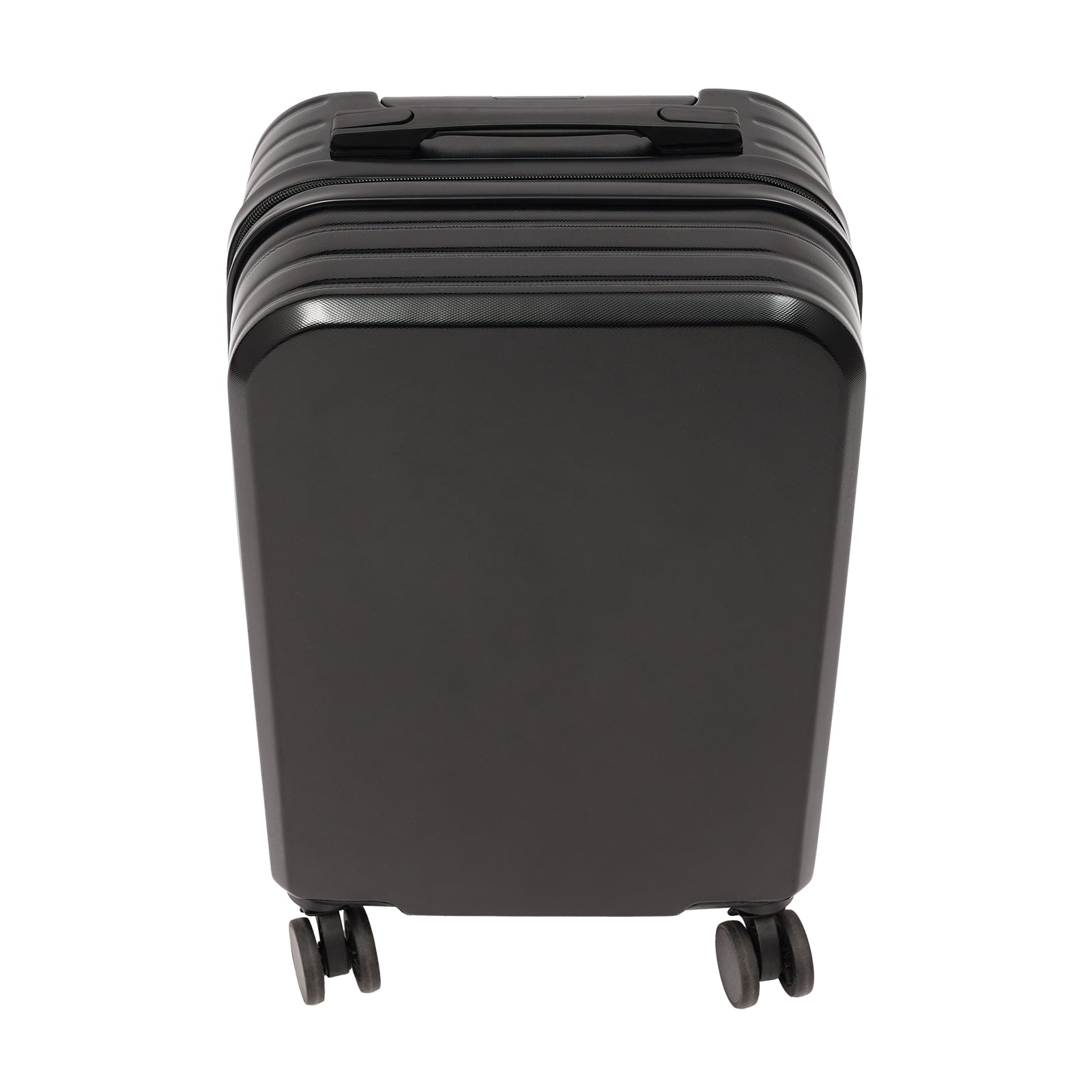 Black 20" Travel Luggage Suitcase Carry On Luggage with 4 Universal Wheels and USB Port Hard Shell Rolling Travel Suitcase with Cup Holder 3-Digit Combination Lock Design 88.18lbs Capacity