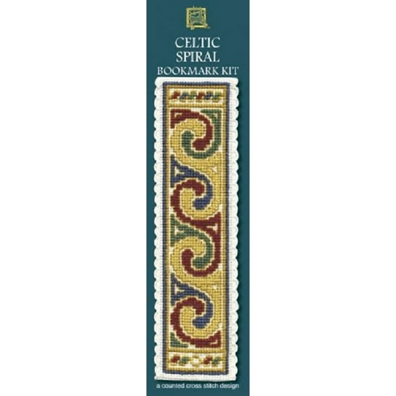 Textile Heritage Counted Cross Stitch Bookmark Kit - Celtic Spiral Cream