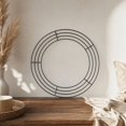 thumbnail image 5 of Edhome Decorative Metal Cutout Christmas Wreath Frame Festive Iron Art, B, 5 of 6