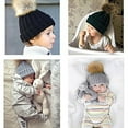 thumbnail image 5 of Deago Women Adult Child Winter Warmer Knit Wool Beanie Hat Ski Pom Pom Cap, 5 of 5