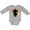 AC-Heather Grey, variant on Cactus Cinco De Mayo Vintage Boys or Girls Long Sleeve Baby Bodysuit