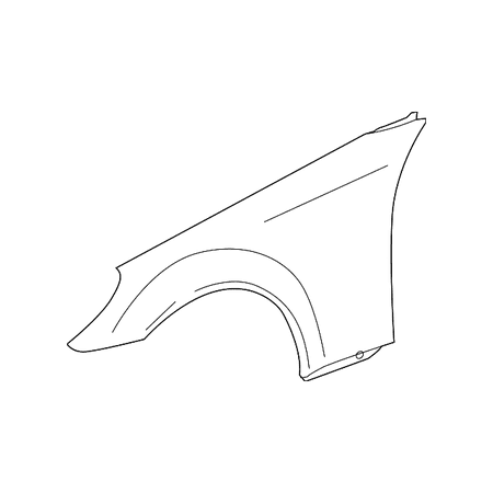 Pearl Genuine Fender - Genuine OE Mercedes-Benz Fender 171-880-04-06