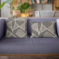 thumbnail image 3 of Plutus 26" x 26" Sketch Abstract Luxury Throw Pillow in Gray, 3 of 9