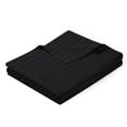 thumbnail image 2 of 1 Piece King Flat Sheet, 102"x 108" with 4" Hem, 100% Egyptian Cotton, 800 Thread Count, Black Stripe Pattern, Soft and Durable, Fade and Shrink Resistant, Easy Care Bedding, 2 of 6