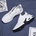 thumbnail image 5 of Men's Breathable Knit Air Cushion Running Shoes, Lightweight Lace-Up Athletic Sneakers, Shock Absorbing Comfortable Footwear for Gym, Walking, and Daily Activities, 5 of 10
