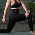 thumbnail image 4 of Fishers Finery Ecofabric Active Workout Legging High Waist Yoga Pant; Cotton & Modal Blend (Black, L), 4 of 6