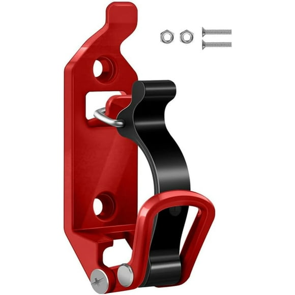 4 Pcs Support de Pelle pour Toit, Support de Pelle en Alliage de Zinc, Pince de Pelle à Dégagement Rapide, Accessoires de Voiture pour Outils de Diamètre 17-40mm/0.67-1.57 Po Rouge Taille Unique