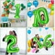 thumbnail image 4 of Globo gigante de helio de 40 pulgadas con números del 0 al 9 para fiestas de cumpleaños y sesiones de fotos (verde, 5), 4 of 5