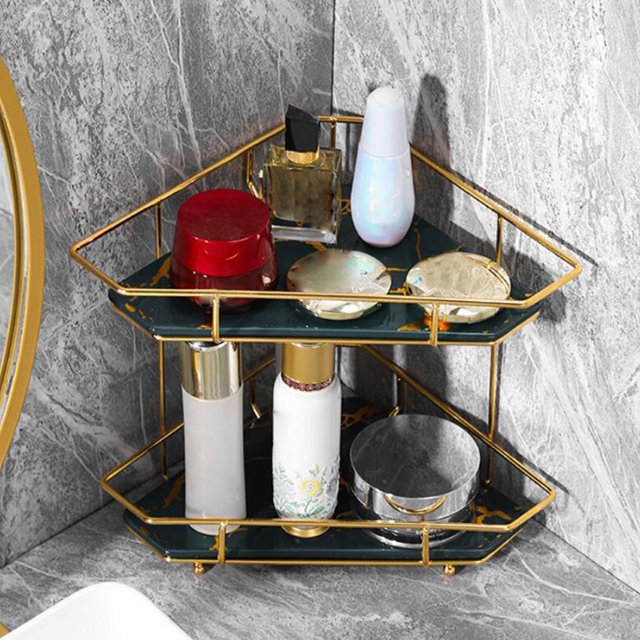 Estante de Almacenamiento Perfecl Cosméticos 2 Niveles Cerámica