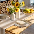 thumbnail image 4 of Khaki Ombre Round 15 Inch Placemats Set of 4, Modern Abstract Art Farmhouse Gradient HeatResistant Non Slip Place Mats for Dining Table, Wipeable Braided Kitchen Table Mats for Housewarming, 4 of 9